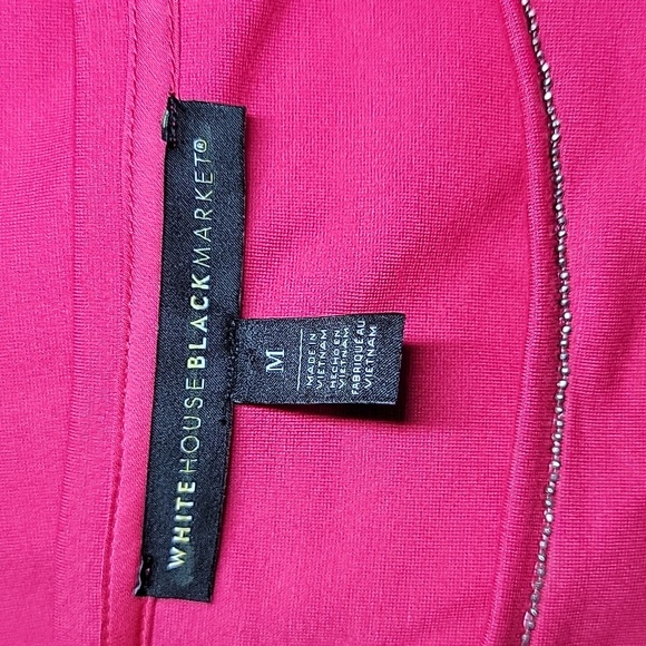 WHBM Side-Tie Polished Knit Shift Dress/ M. - Picture 5 of 14